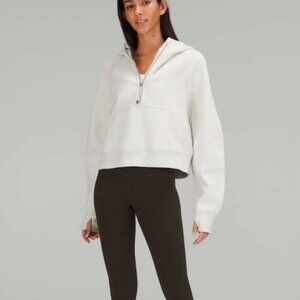 Lululemon Scuba Oversized Half-Zip Hoodie in Bone